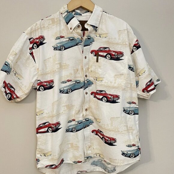 North River Outfitters Car Shirt Button Down Short Sleeve Large - Picture 2 of 9